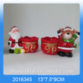 Promotional christmas present ceramic flower pot